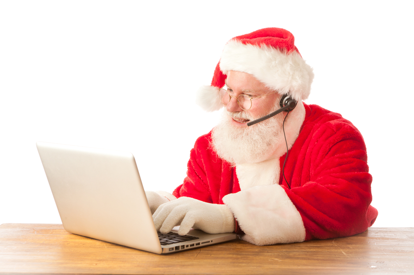 Happy Santa Clause Recruiting
