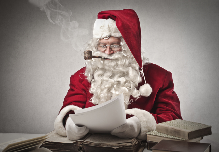 Santa Claus Check His List